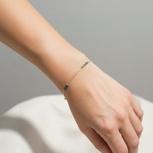Load image into Gallery viewer, Delphine blue diamond bracelet