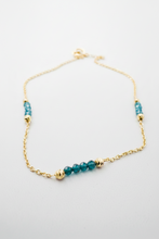Load image into Gallery viewer, Delphine blue diamond bracelet