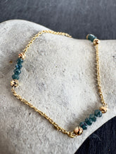 Load image into Gallery viewer, Delphine blue diamond bracelet