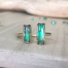 Load image into Gallery viewer, The Bec Emerald sister ring