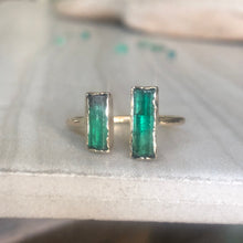 Load image into Gallery viewer, The Bec Emerald sister ring