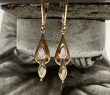 Load image into Gallery viewer, Opal dove earrings