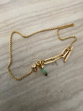 Load image into Gallery viewer, The Bec Emerald charm bracelet
