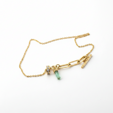 Load image into Gallery viewer, The Bec Emerald charm bracelet