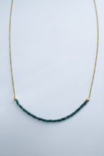 Load image into Gallery viewer, Delphine blue diamond bead necklace