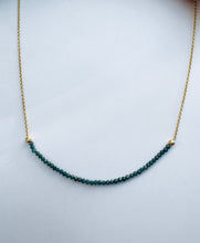 Load image into Gallery viewer, Delphine blue diamond bead necklace