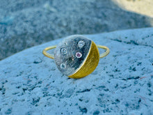 Load image into Gallery viewer, Diamond moon ring