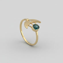 Load image into Gallery viewer, Delphine lunar ring