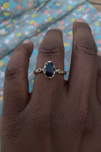 Load image into Gallery viewer, Rustic teal tourmaline ring