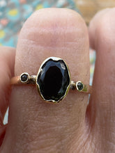 Load image into Gallery viewer, Rustic teal tourmaline ring