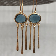 Load image into Gallery viewer, Blue moon shaker earrings
