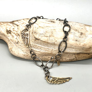 Courage wing bracelet