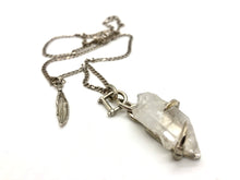 Load image into Gallery viewer, Crystal talon feather necklace