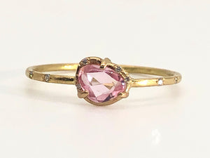 TAMARA ALAIN jewelry/ Pink Sapphire with pave diamonds