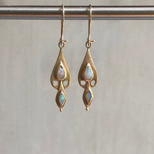 Load image into Gallery viewer, Opal dove earrings