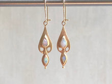 Load image into Gallery viewer, Opal dove earrings