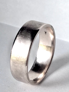 White gold wedding band