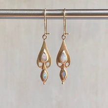 Load image into Gallery viewer, Opal dove earrings