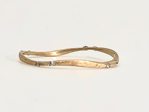 Caprice gold & ice ring