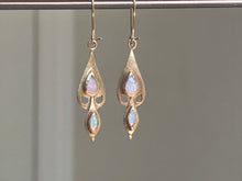 Load image into Gallery viewer, Opal dove earrings