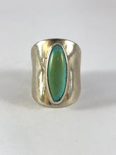 Load image into Gallery viewer, Chunky boho sterling silver ring with oval turquoise, BOHO BF Ring, Elegant jewelry, Trendy jewelry, Browse jewelry pieces for men and women