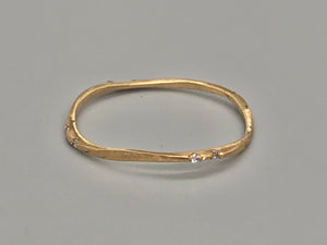 Caprice gold & ice ring