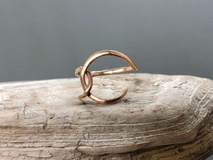 Rose gold cocktail ring